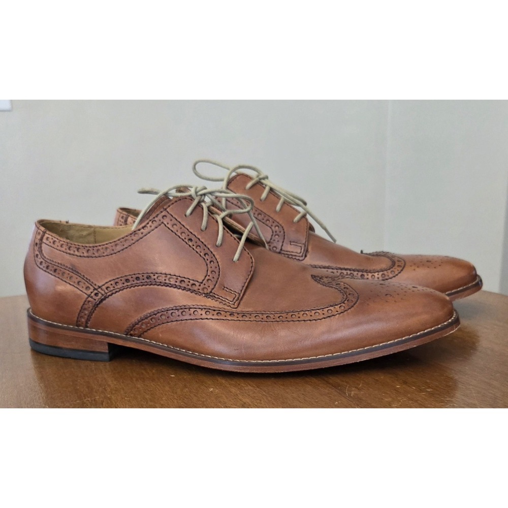 Cole Haan Wingtip Dress Shoes Men's Sz 13 Oxfords CO9303 573141 British‎ Tan